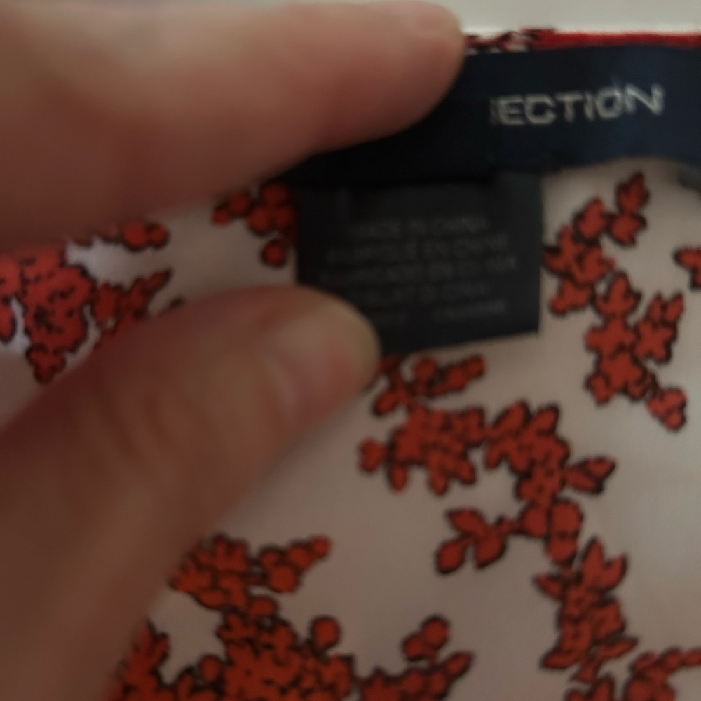 French Connection Red Blouse With Flutter Sleeves… - image 4